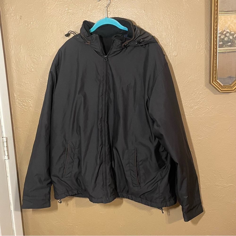 Chaps Big and tall XXL hooded jacket coat retractable hood